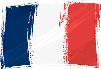 Image showing Grunge France flag