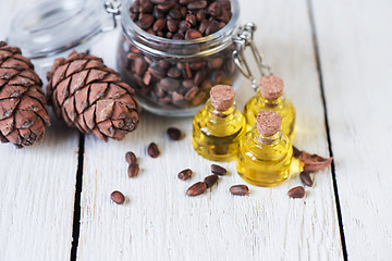 Image showing Oil of cedar nuts