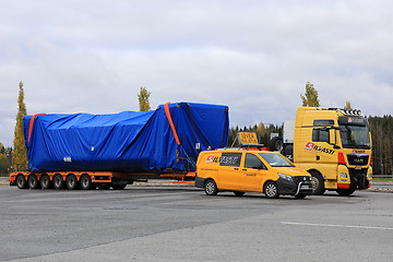 Image showing Oversize Load Transport of Silvasti Heavy Parked on Yard