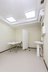 Image showing Massage room with empty table