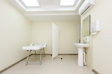 Image showing Massage room with empty table