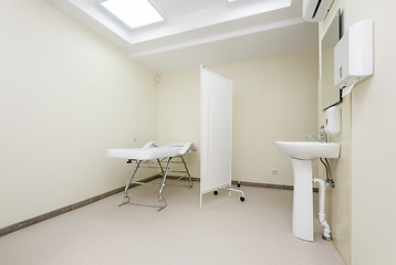 Image showing Massage room with empty table