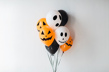 Image showing scary air balloons decoration for halloween party