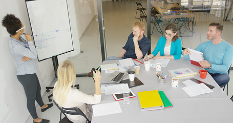 Image showing Group of colleagues in office