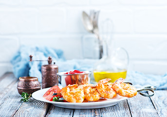 Image showing fried shrimps