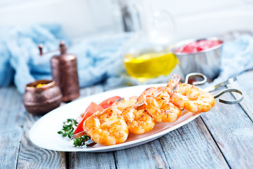 Image showing fried shrimps