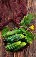 Image showing cucumbers