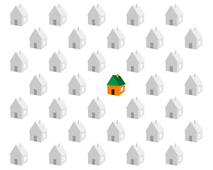 Image showing paper small houses