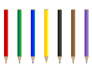 Image showing pencils of different colors