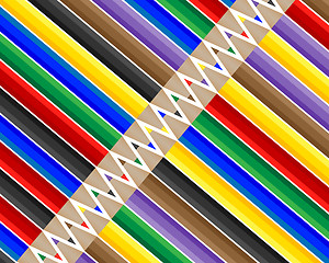 Image showing set of different pencils