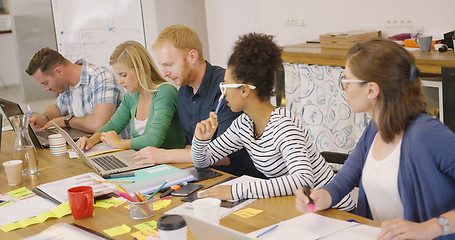 Image showing Coworkers in process of creation