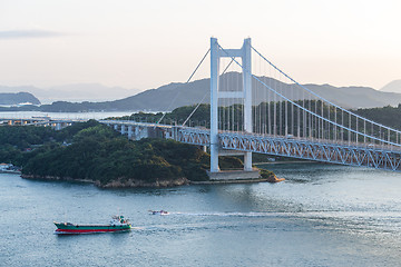 Image showing Great Seto Bridge in Japan