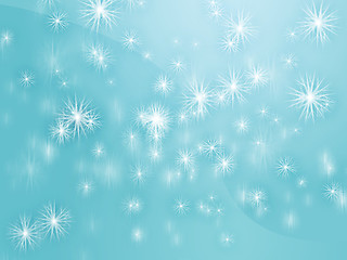 Image showing Falling snowflakes