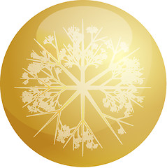 Image showing Snowflake globe