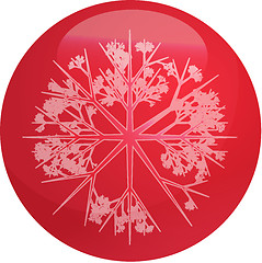 Image showing Snowflake globe