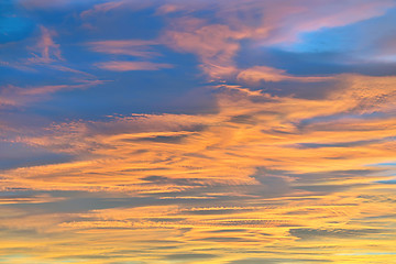 Image showing Colorful sky texture