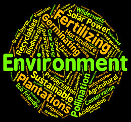 Image showing Environment Word Means Eco Systems And Ecosystem