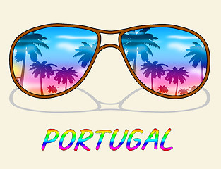 Image showing Portugal Holiday Indicates Go On Leave And Europe