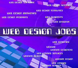 Image showing Web Design Jobs Shows Www Career And Designers