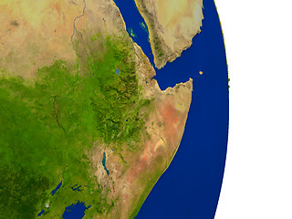 Image showing Ethiopia on Earth