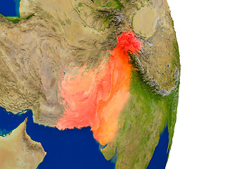 Image showing Pakistan on Earth