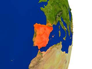 Image showing Spain on Earth