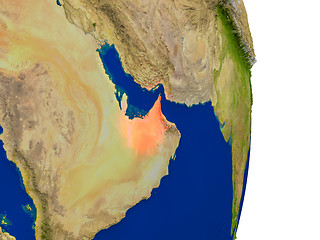 Image showing United Arab Emirates on Earth