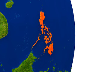 Image showing Philippines on Earth