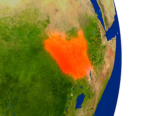 Image showing South Sudan on Earth