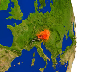 Image showing Austria on Earth