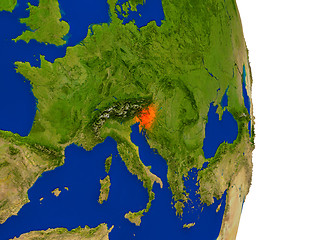 Image showing Slovenia on Earth