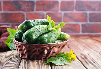 Image showing cucumbers