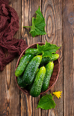 Image showing cucumbers