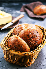 Image showing bread with butter