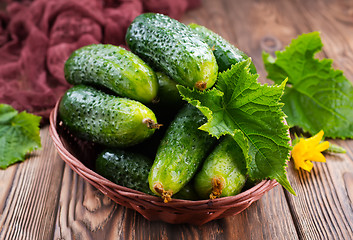 Image showing cucumbers