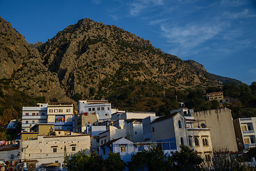 Image showing Chefchaouen, the blue city in the Morocco.