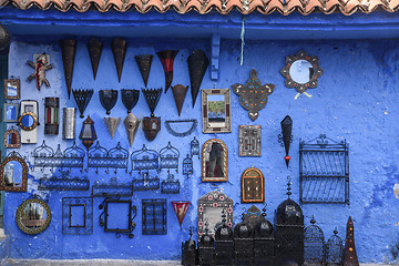 Image showing Chefchaouen, the blue city in the Morocco.