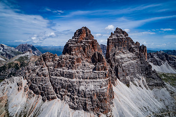 Image showing National Nature Park Tre Cime In the Dolomites Alps. Beautiful n