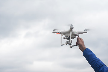 Image showing The drone copter with digital camera