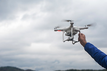 Image showing The drone copter with digital camera