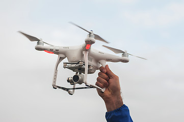 Image showing The drone copter with digital camera