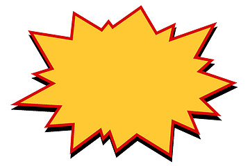 Image showing comic yellow burst