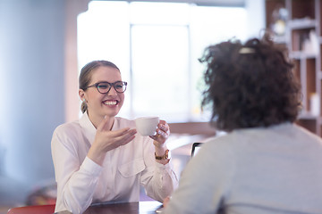 Image showing startup Business team Working With laptop in creative office