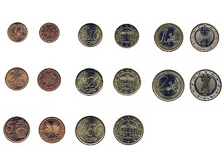 Image showing Vintage Euro coin