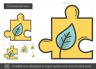 Image showing Environment line icon.