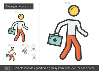 Image showing Emergency care line icon.