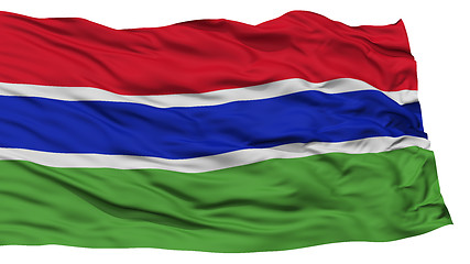 Image showing Isolated Gambia Flag