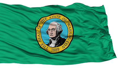 Image showing Isolated Washington Flag, USA state