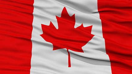 Image showing Closeup Canada Flag