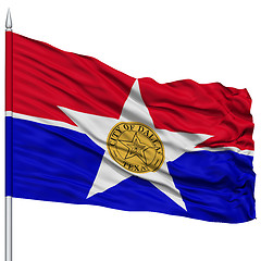 Image showing Dallas City Flag on Flagpole, USA